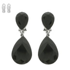 Teardrop-cut Crystal Clip On Earrings | Mixtshop LLC
