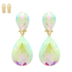 Teardrop-cut Crystal Clip On Earrings | Mixtshop LLC