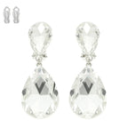 Teardrop-cut Crystal Clip On Earrings | Mixtshop LLC