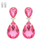 Teardrop-cut Crystal Clip On Earrings | Mixtshop LLC
