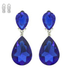 Teardrop-cut Crystal Clip On Earrings | Mixtshop LLC