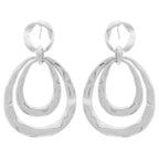 Hammered Finish Door Knocker Post Earrings | Mixtshop LLC
