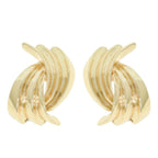 Wave Shape Door Knocker Post Earrings | Mixtshop LLC
