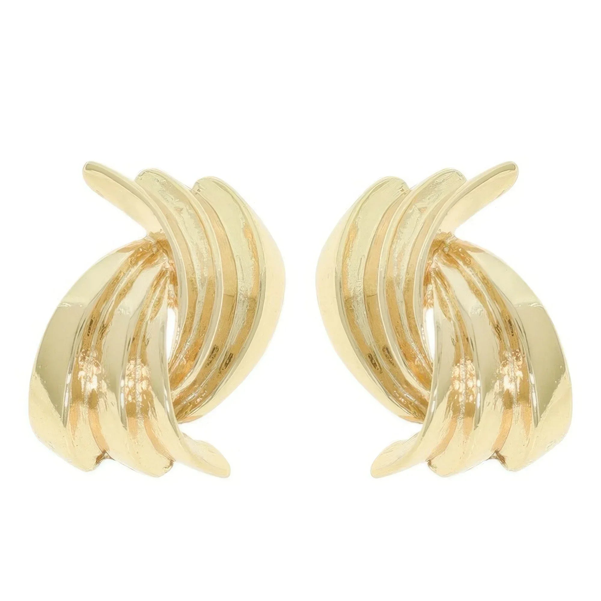 Wave Shape Door Knocker Post Earrings | Mixtshop LLC