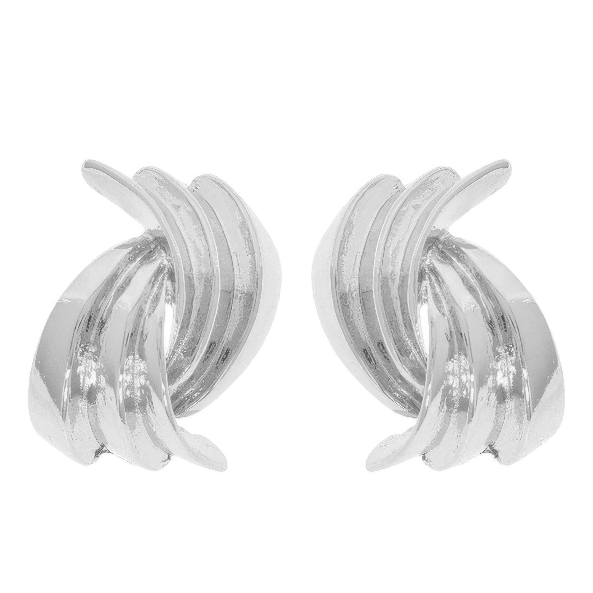 Wave Shape Door Knocker Post Earrings Secondary image