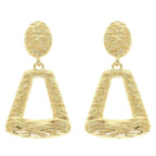 Rough Finish Door Knocker Post Earrings | Mixtshop LLC