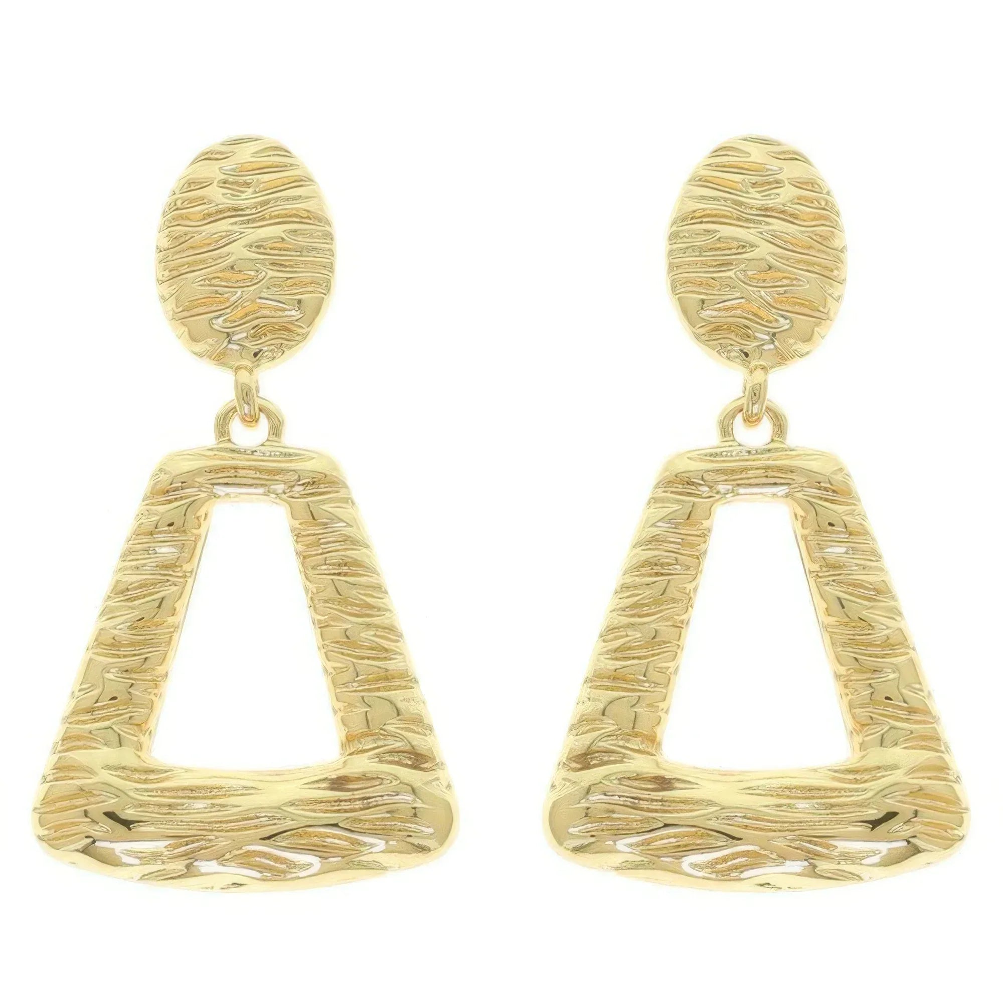 Rough Finish Door Knocker Post Earrings | Mixtshop LLC
