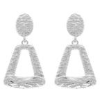 Rough Finish Door Knocker Post Earrings | Mixtshop LLC