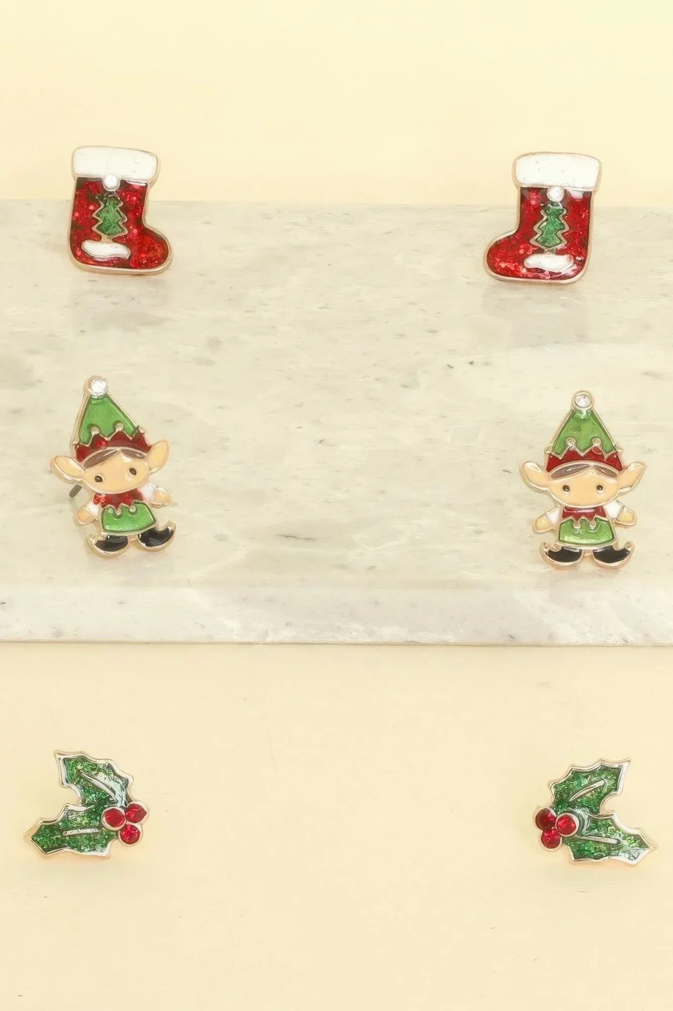 Christmas Theme Assorted Multi Pair Earring Set | Mixtshop LLC Main image