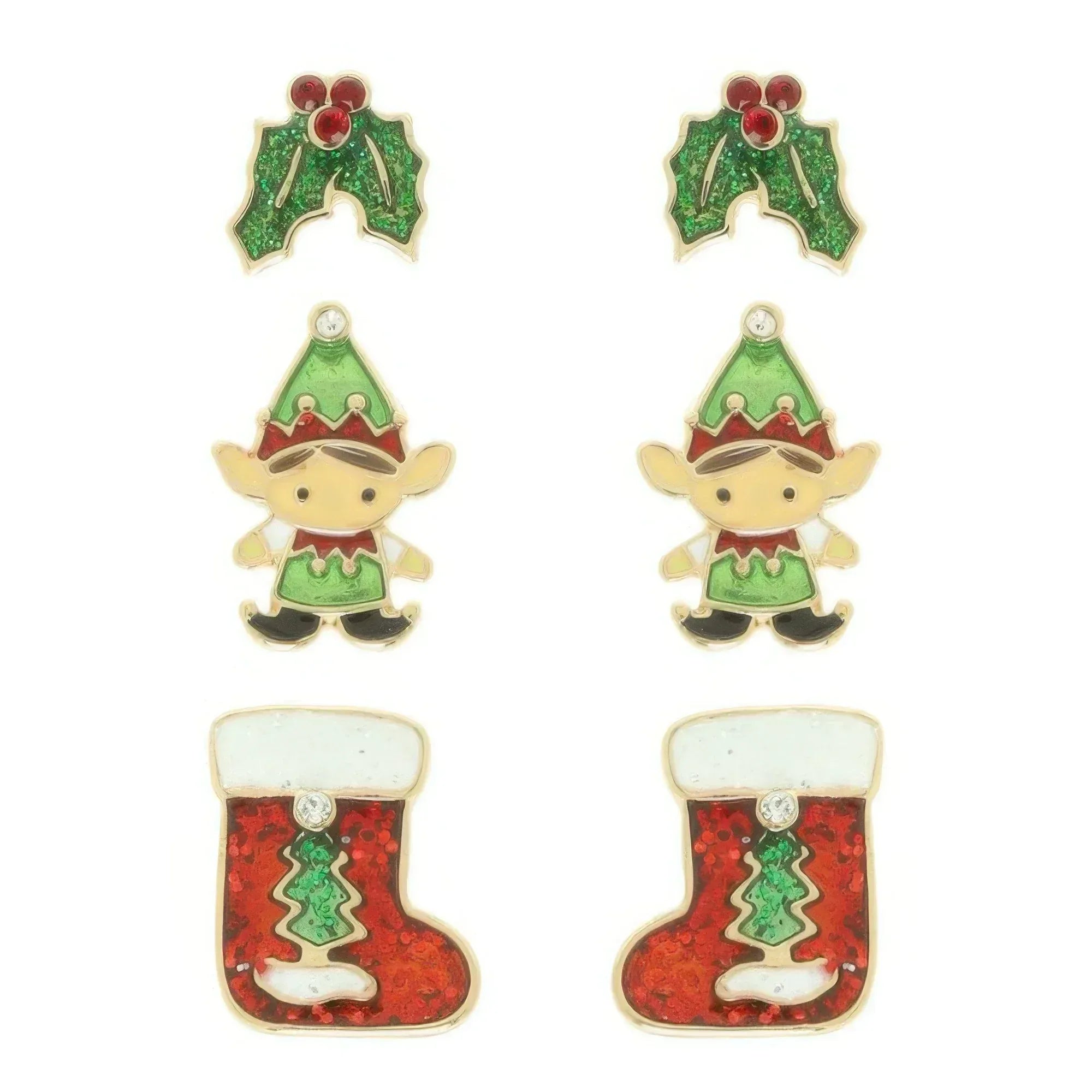 Christmas Theme Assorted Multi Pair Earring Set | Mixtshop LLC