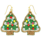 Christmas Tree Beaded Earrings | Mixtshop LLC