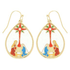Christmas Nativity Theme Teardrop Earrings | Mixtshop LLC
