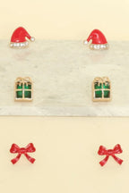 Christmas Theme Assorted Multi Pair Earring Set | Mixtshop LLC