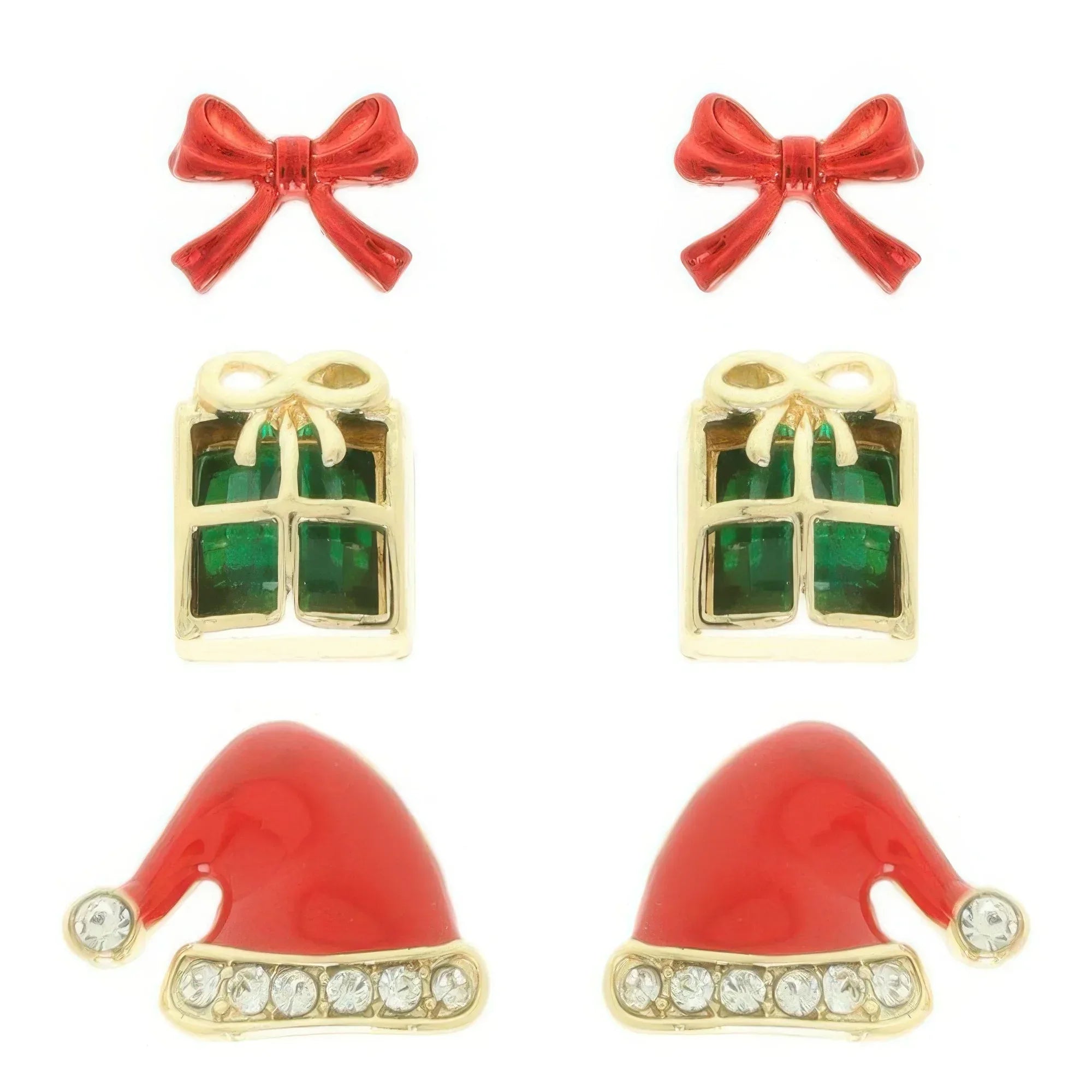 Christmas Theme Assorted Multi Pair Earring Set Secondary image