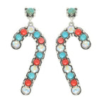 Western Christmas Candy Cane Post Earrings | Mixtshop LLC
