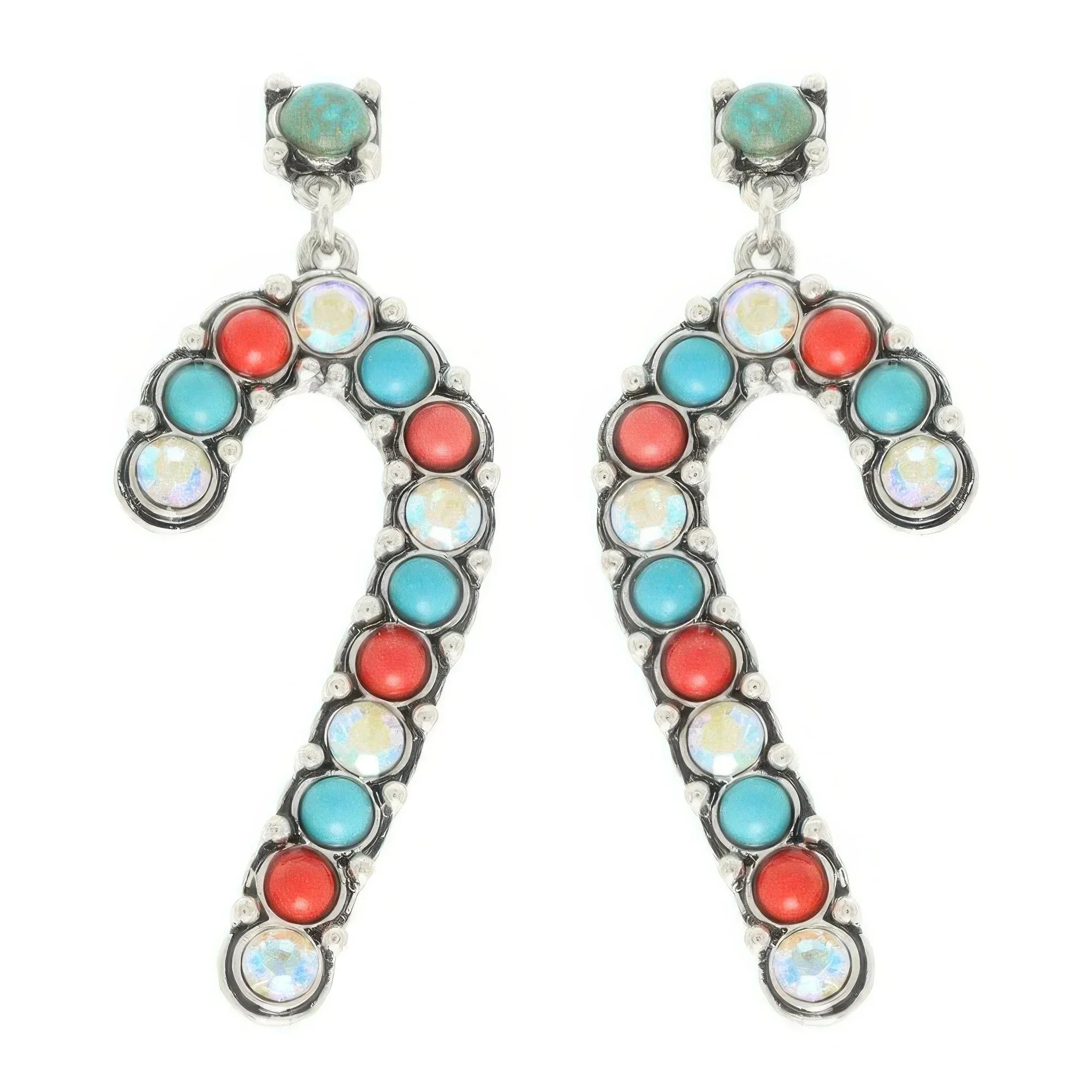 Western Christmas Candy Cane Post Earrings | Mixtshop LLC