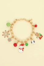 Christmas Theme Enamel Charm Bracelet | Mixtshop LLC