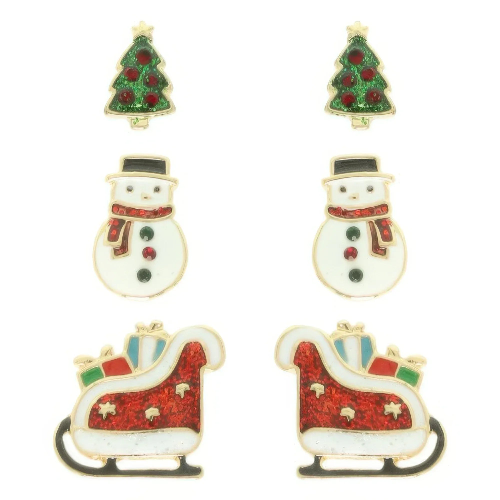 Christmas Theme Assorted Multi Pair Earring Set | Mixtshop LLC