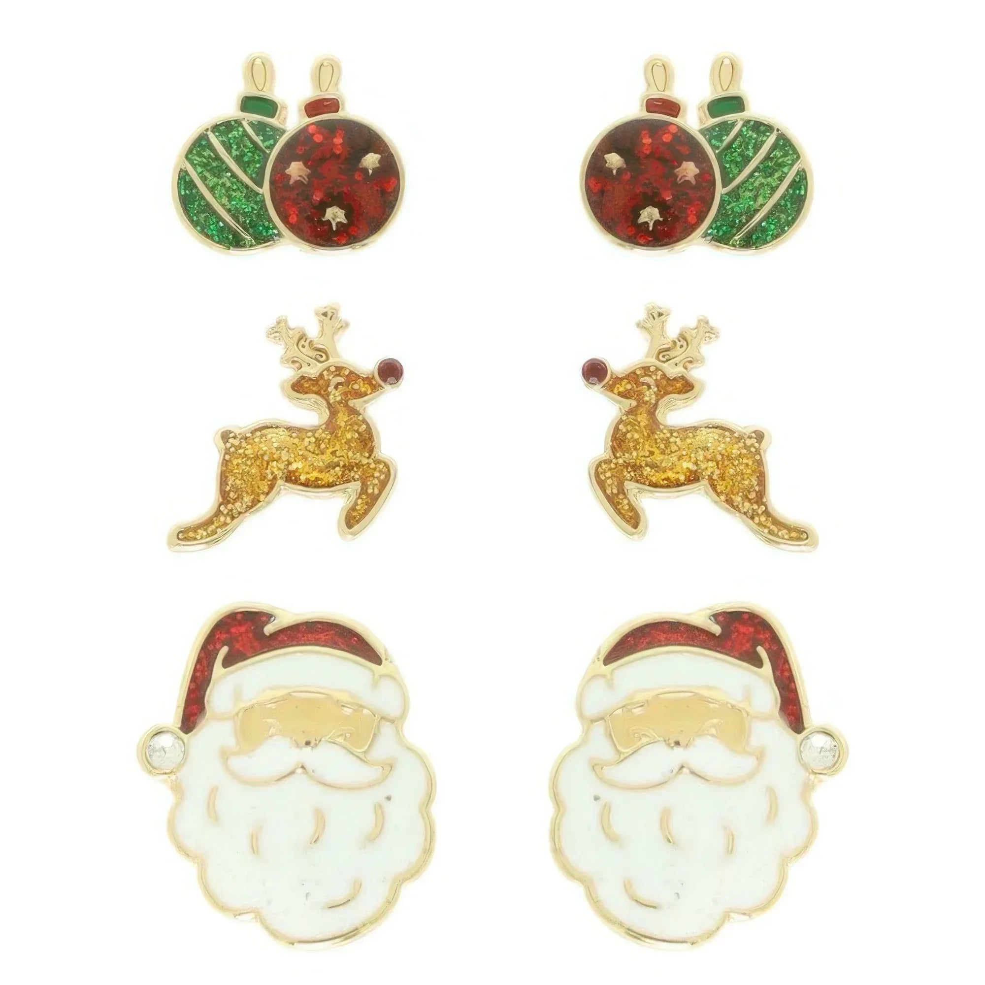 Christmas Theme Assorted Multi Pair Earring Set | Mixtshop LLC