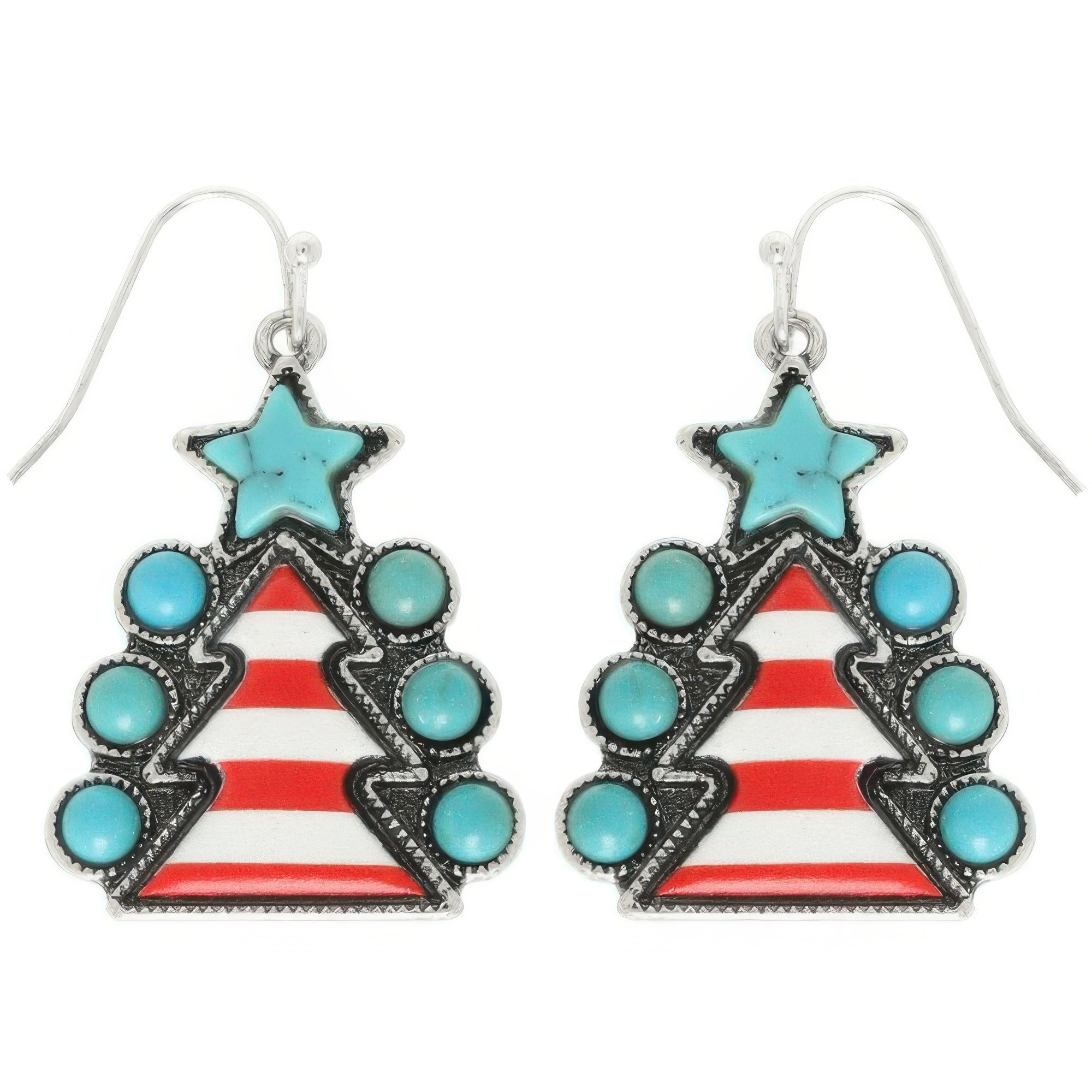 Western Christmas Tree Post Earrings Secondary image