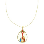 Christmas Theme Nativity Scene Pendant Necklace | Mixtshop LLC