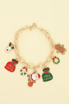 Christmas Theme Enamel Charm Bracelet | Mixtshop LLC