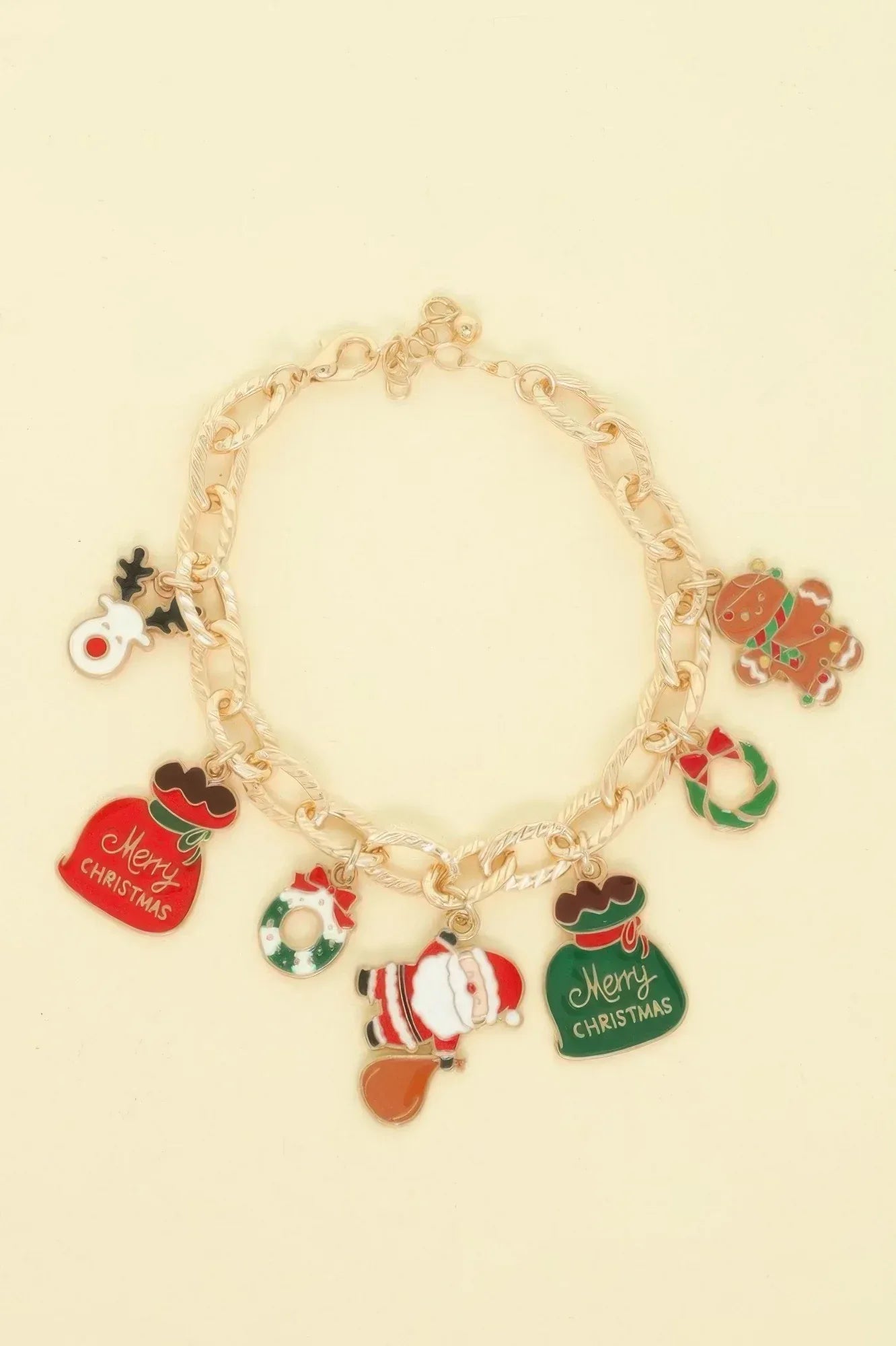 Christmas Theme Enamel Charm Bracelet | Mixtshop LLC