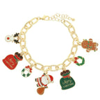Christmas Theme Enamel Charm Bracelet | Mixtshop LLC