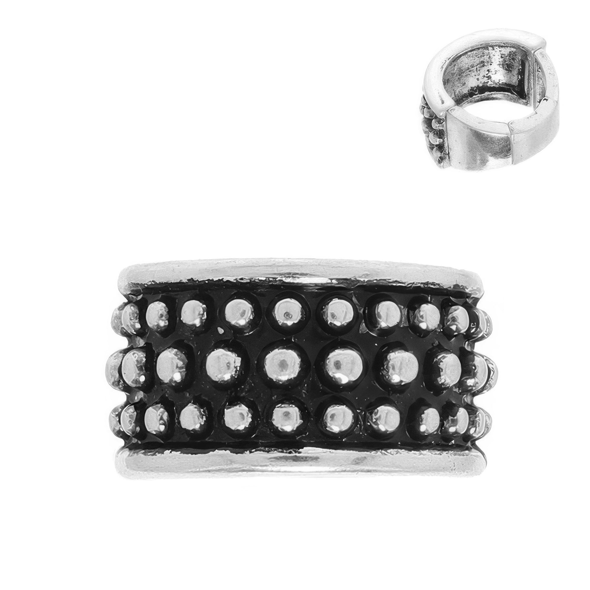 Western Bubble Inlay Stretch Ring Secondary image