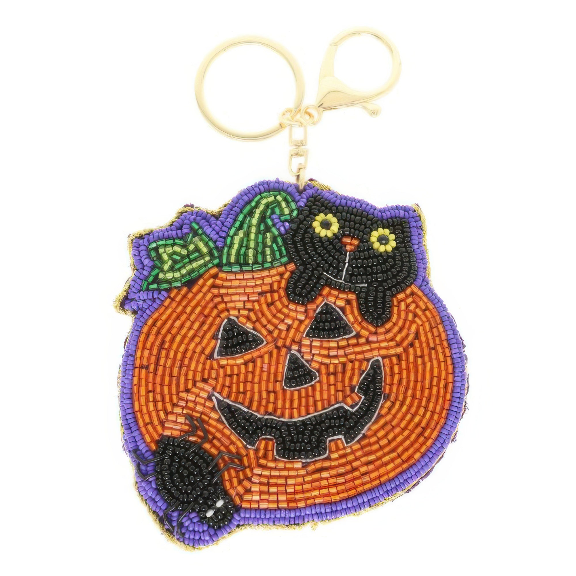 Halloween Theme Pumpkin Keychain Secondary image