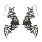 Halloween Black Epoxy Bat Earrings | Mixtshop LLC