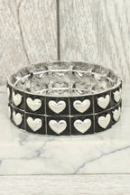 Western Bubble Heart Beaded Bracelet | Mixtshop LLC