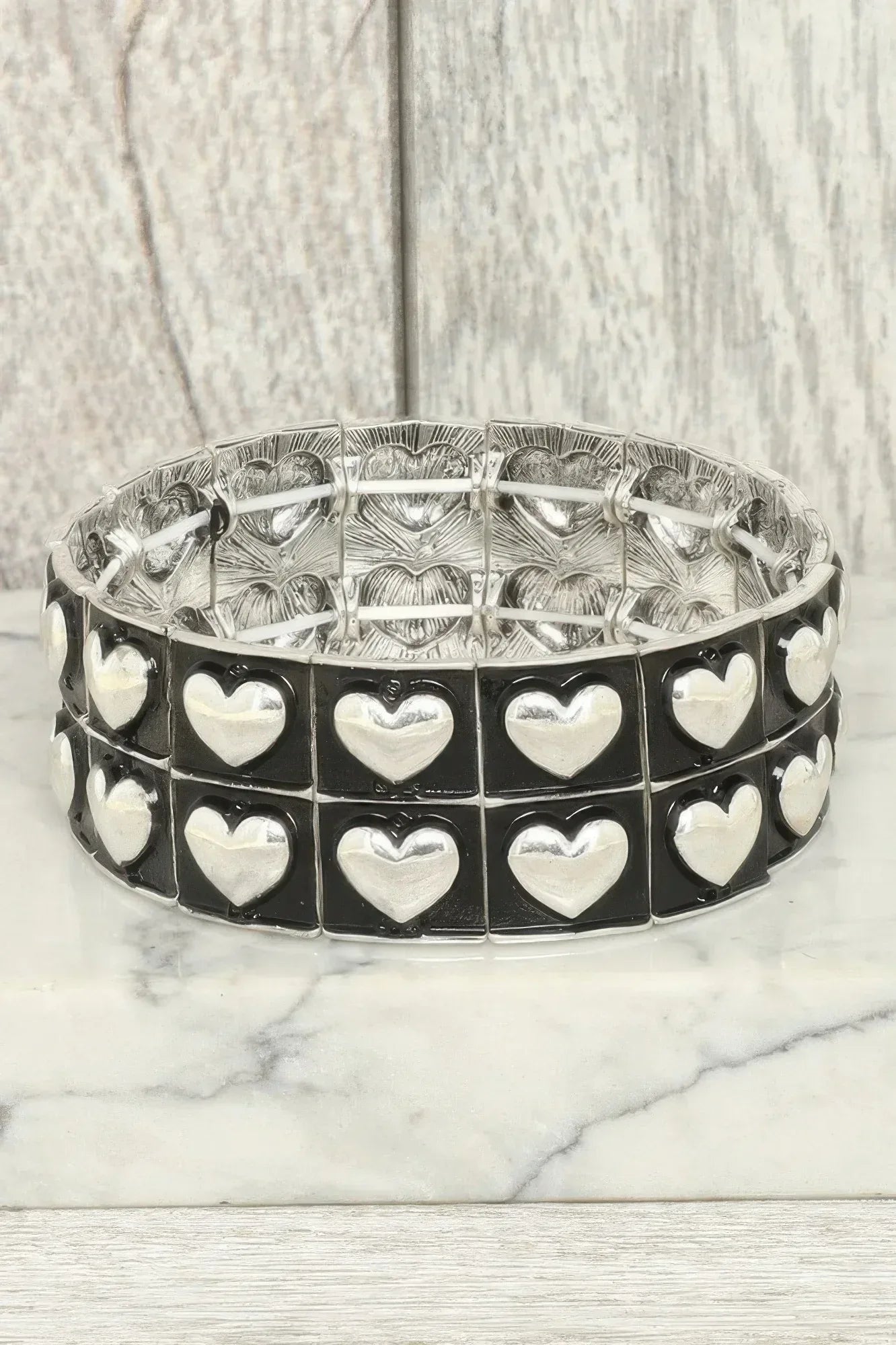 Western Bubble Heart Beaded Bracelet | Mixtshop LLC