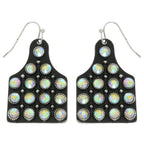 Western Jeweled Cattle Tag Earrings | Mixtshop LLC