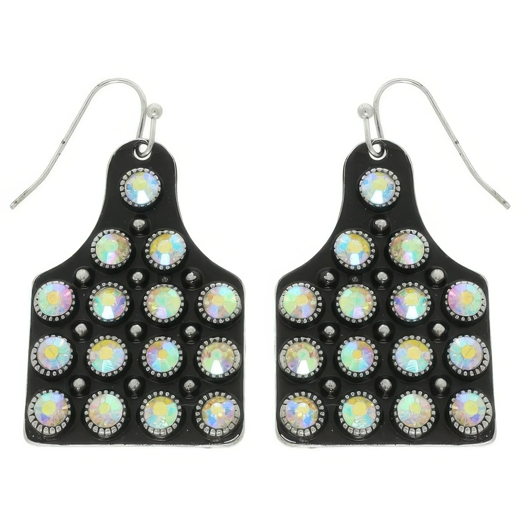 Western Jeweled Cattle Tag Earrings | Mixtshop LLC