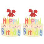 Happy Birthday Post Dangle Cake Earrings | Mixtshop LLC