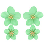 Hawaiian Acrylic Flower Post Earrings | Mixtshop LLC