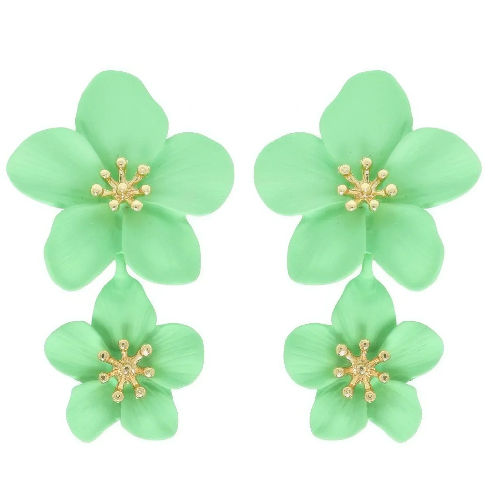 Hawaiian Acrylic Flower Post Earrings | Mixtshop LLC