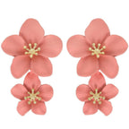 Hawaiian Acrylic Flower Post Earrings | Mixtshop LLC