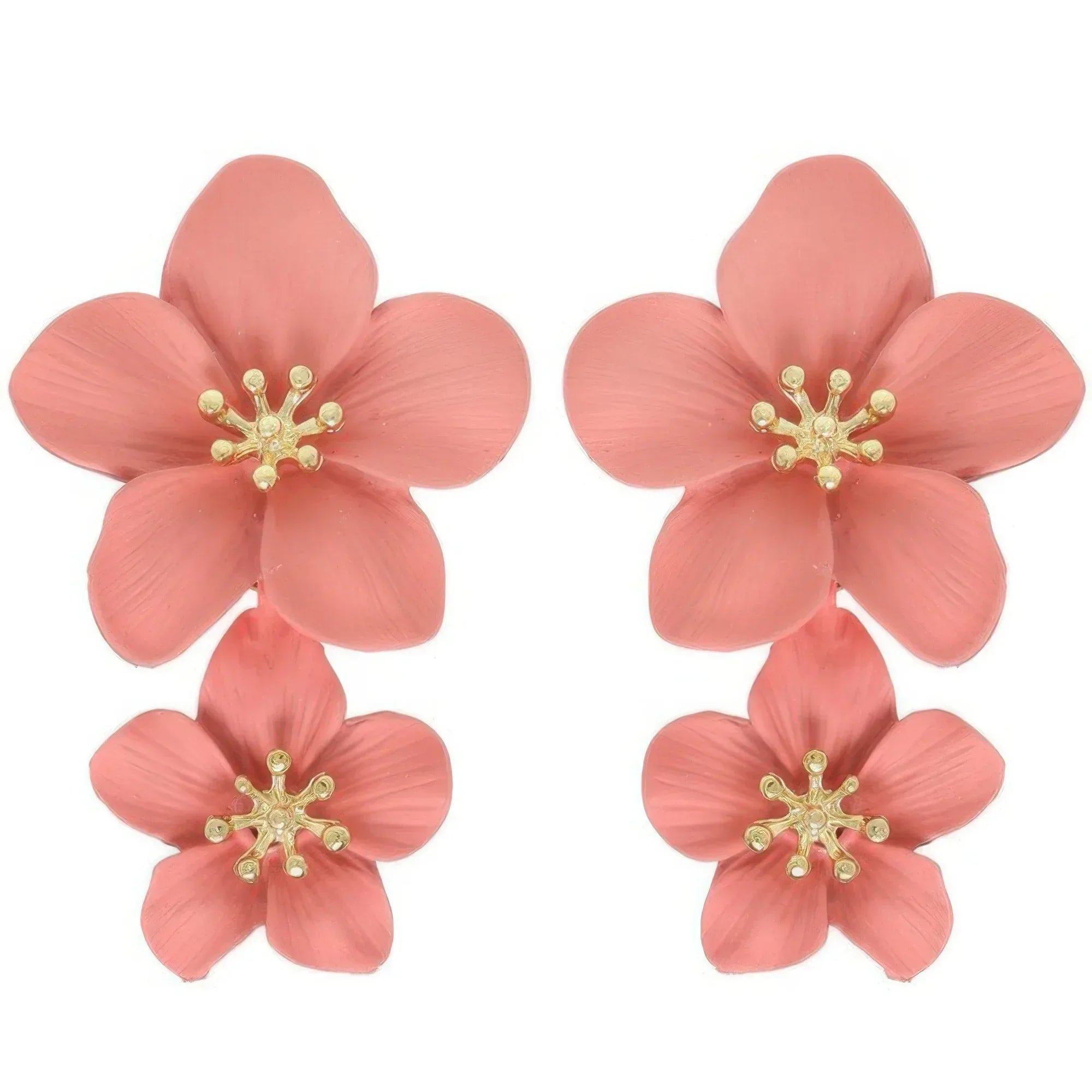 Hawaiian Acrylic Flower Post Earrings | Mixtshop LLC