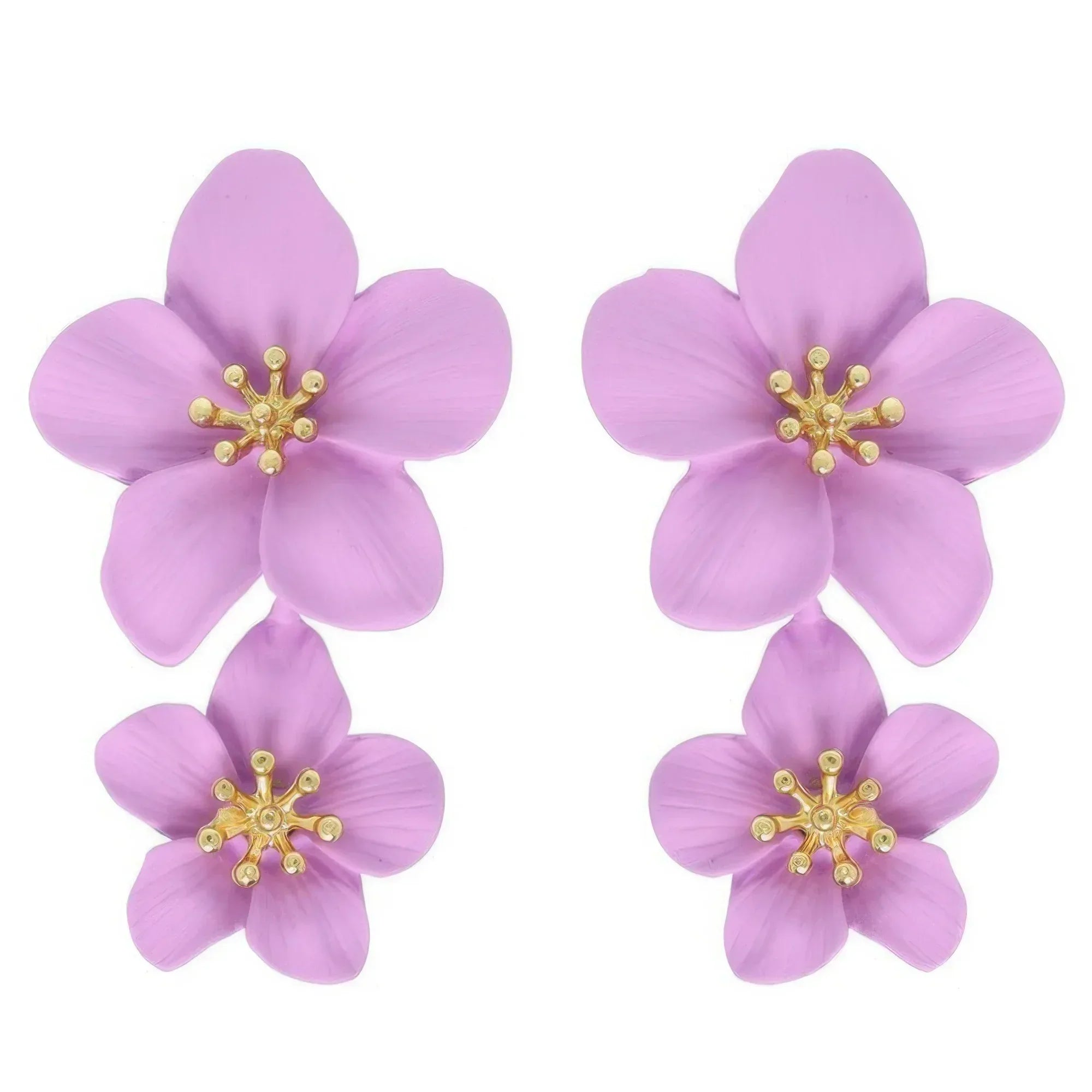 Hawaiian Acrylic Flower Post Earrings | Mixtshop LLC