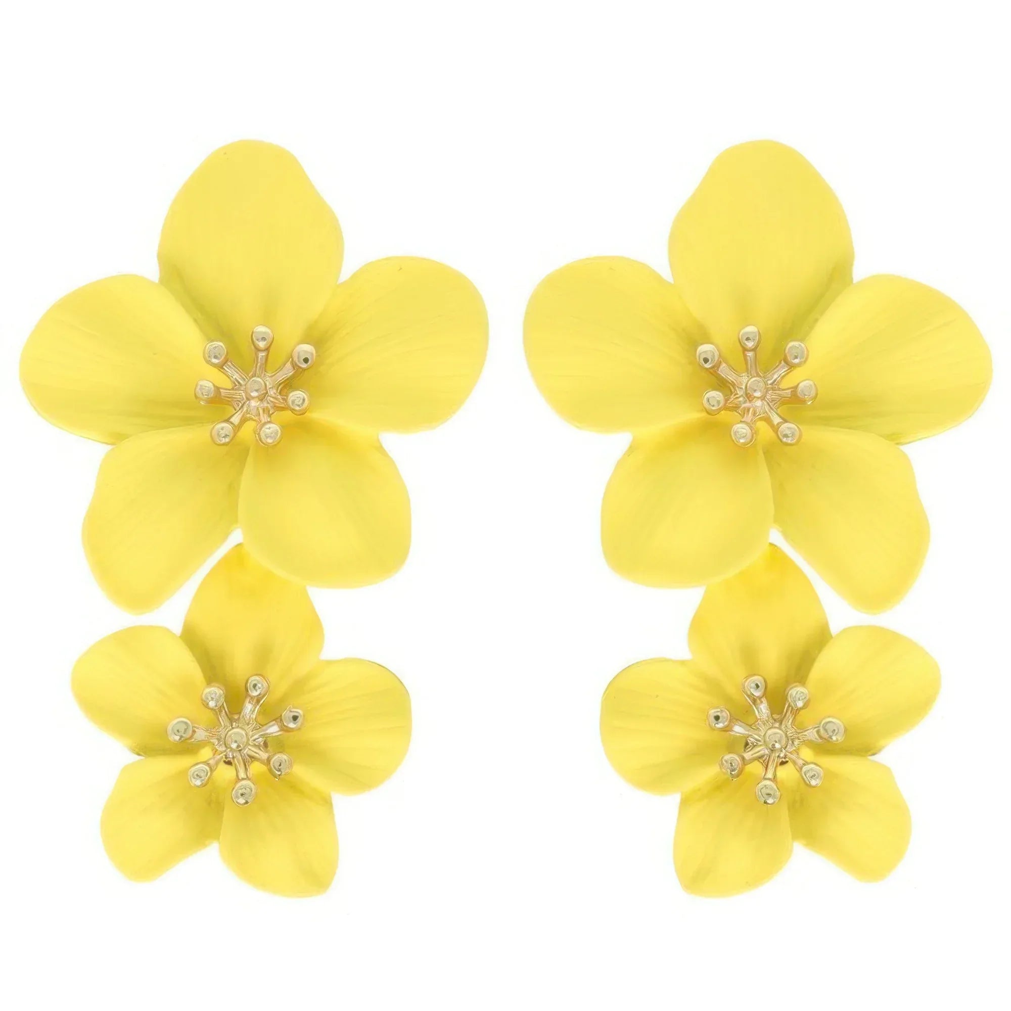 Hawaiian Acrylic Flower Post Earrings | Mixtshop LLC