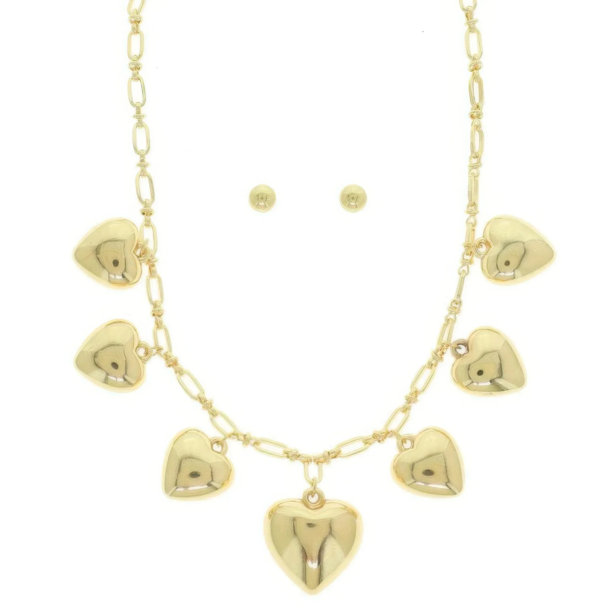 Heart Pendant Necklace Set Secondary image