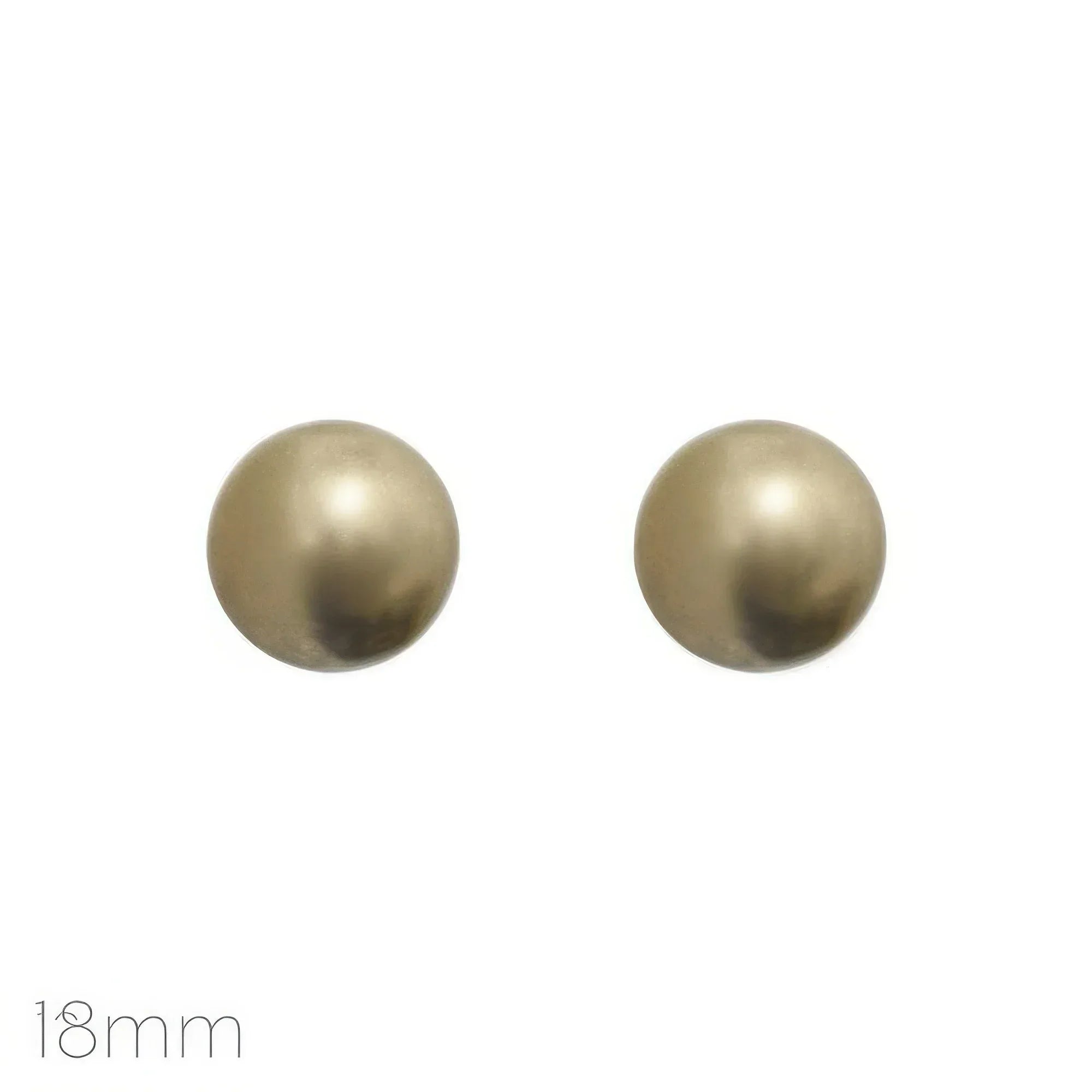 Round Pearl Post Stud Earrings | Mixtshop LLC Main image