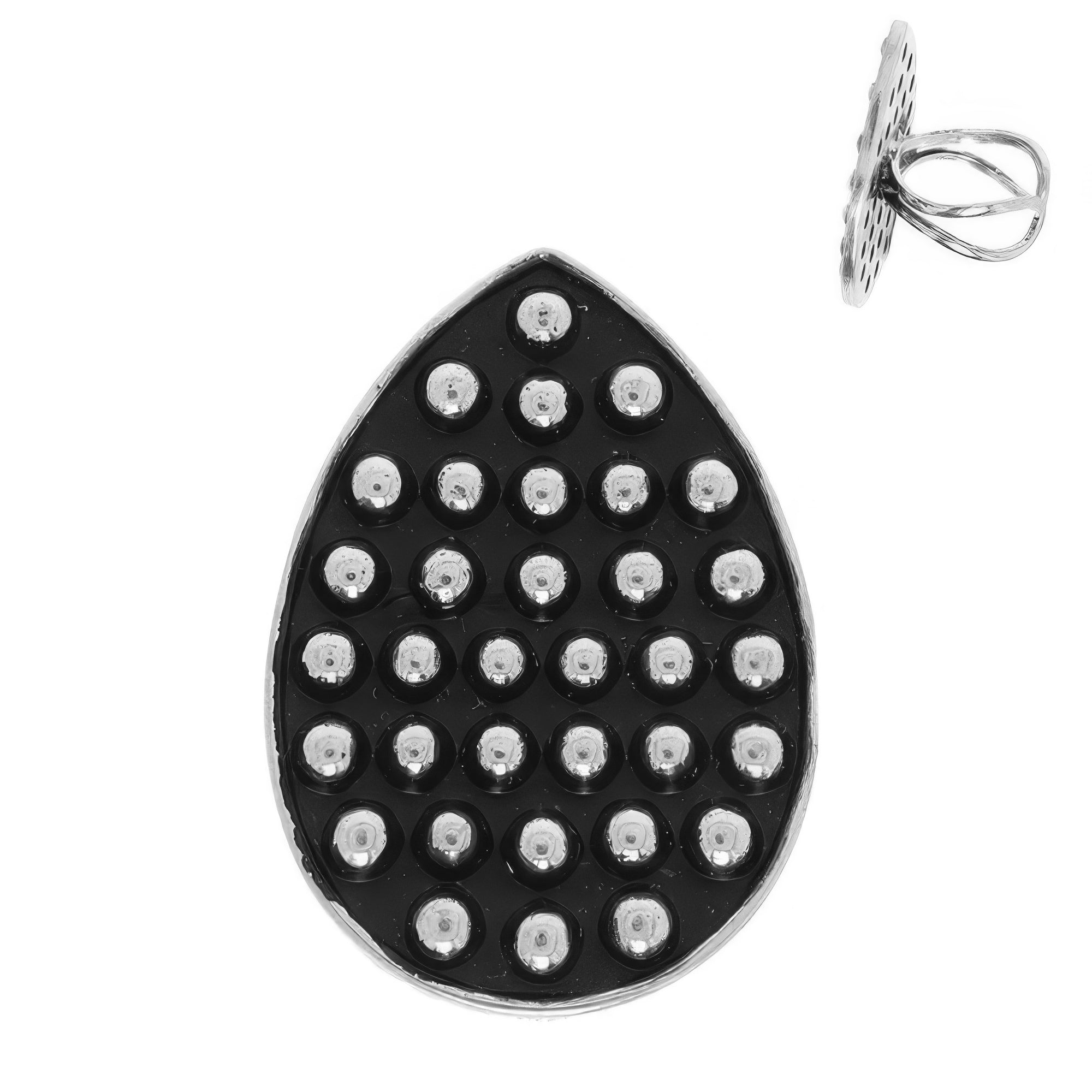 Western Bubble Teardrop Cuff Ring Secondary image