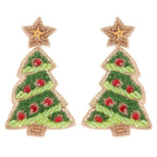 Christmas Tree With Star Topper Post Earrings | Mixtshop LLC