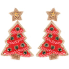 Christmas Tree With Star Topper Post Earrings | Mixtshop LLC