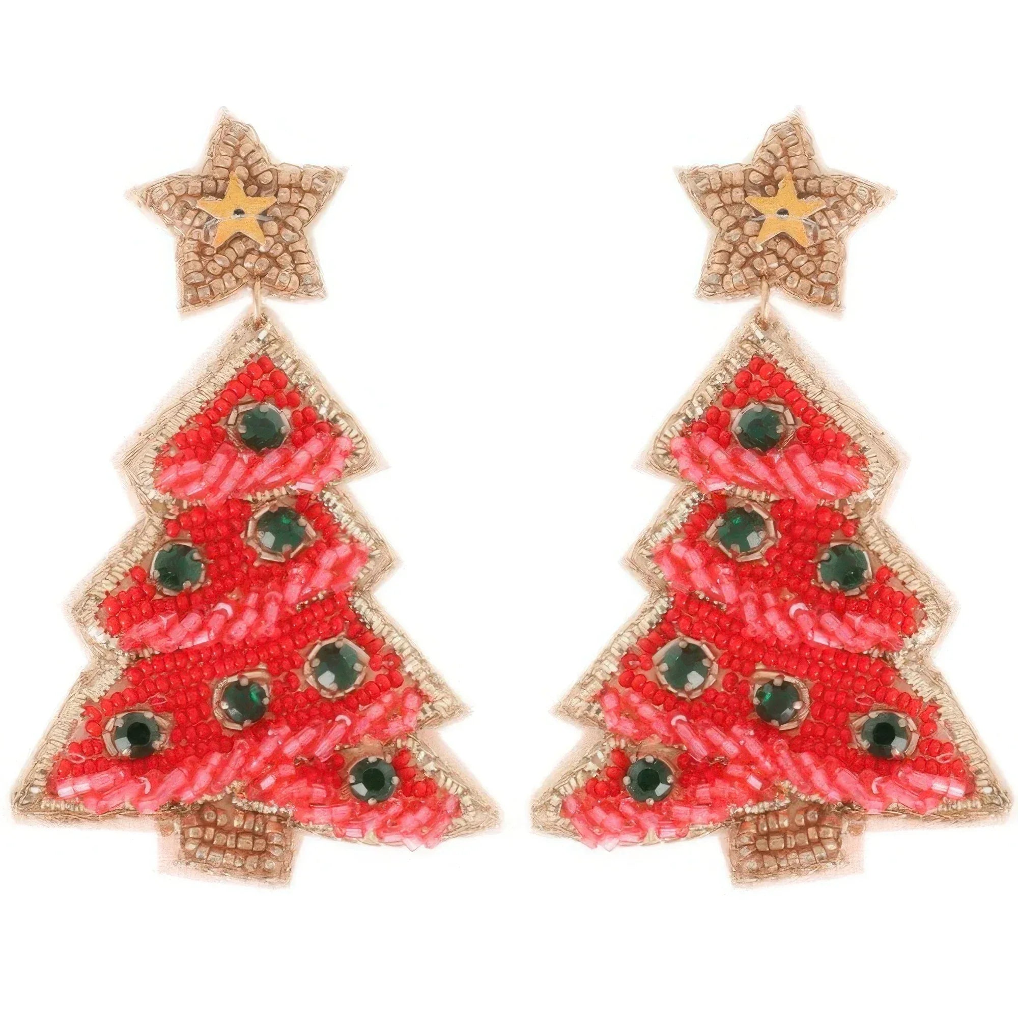 Christmas Tree With Star Topper Post Earrings | Mixtshop LLC