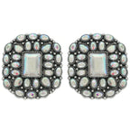 Western Jeweled Concho Post Earrings | Mixtshop LLC