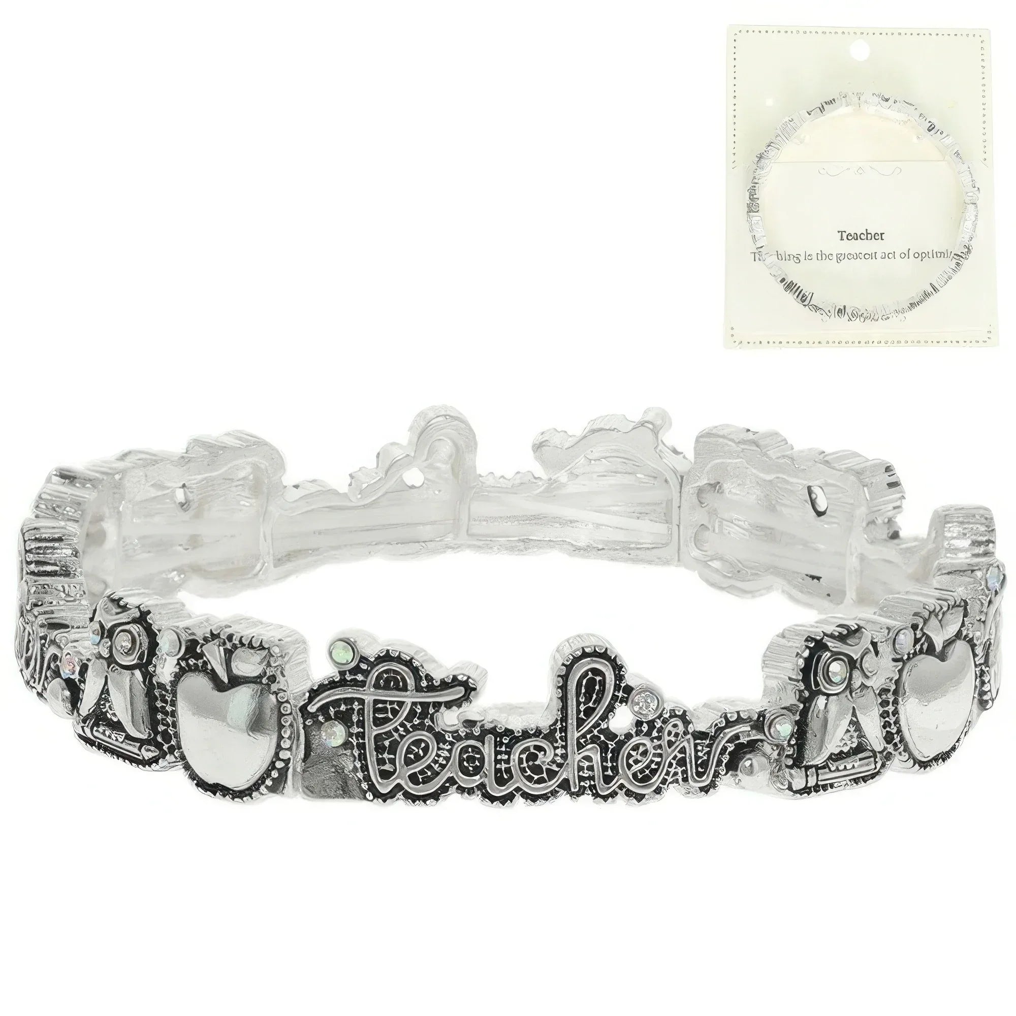 Inspirational Teacher Message Stretch Bracelet Secondary image